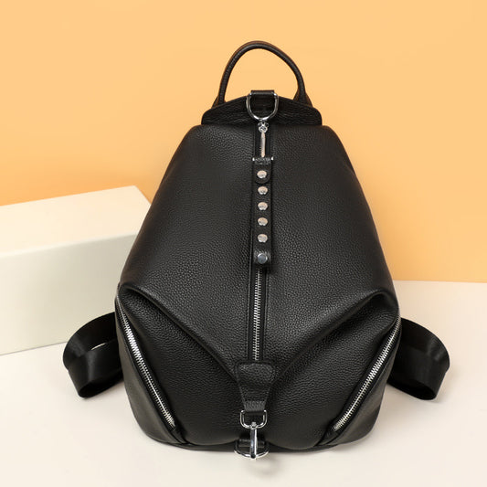 Sac à dos antivol en cuir pour femme Geneva